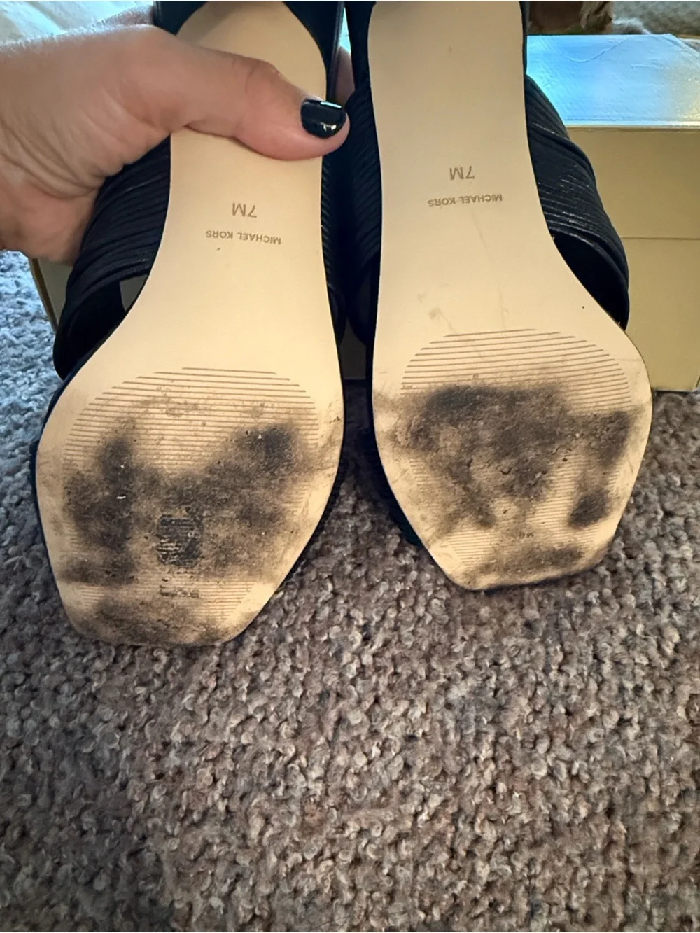 MICHAEL KORS Black Alessia mule Sandal